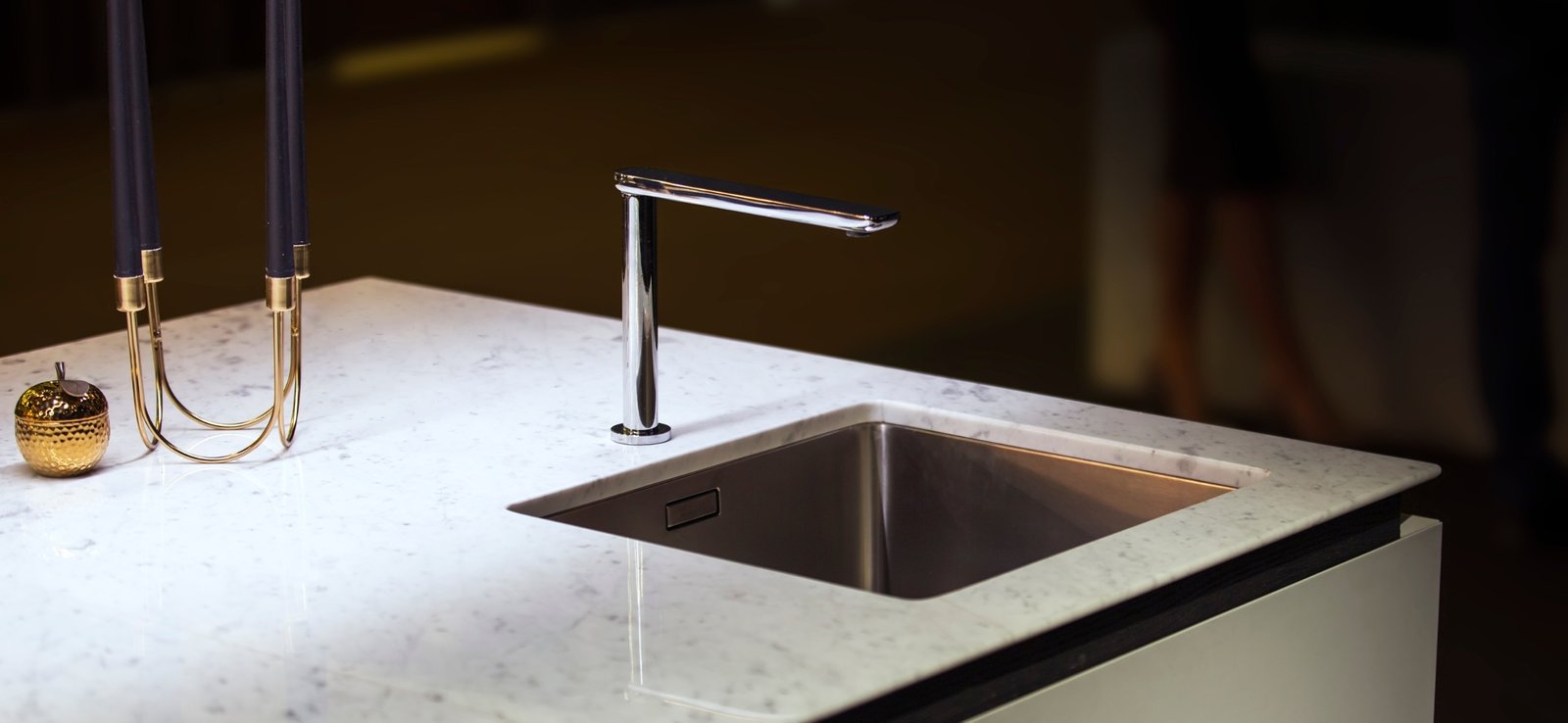 A faucet over a sink.